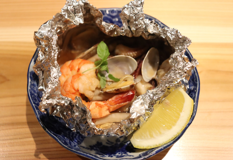 ▼海鮮ホイル焼き